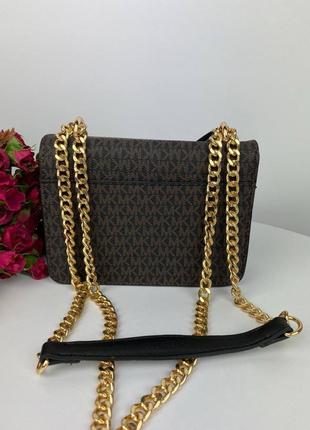 Сумка michael kors mini brown/black3 фото