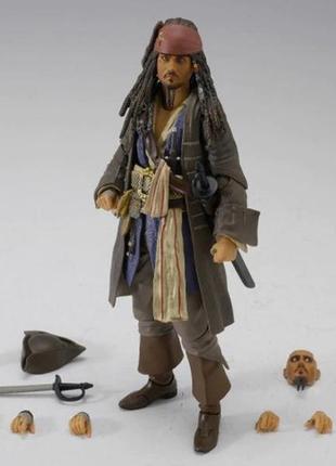 Игрушка капитан джек воробей фильма "пираты карибского моря". коллекционные action...