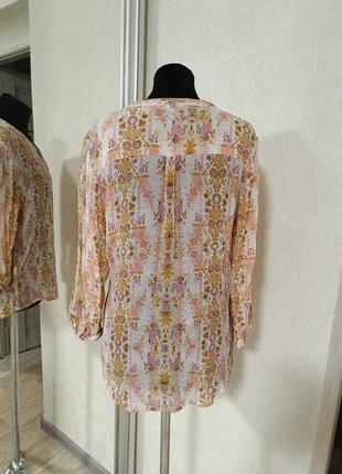 Блуза этно бохо nile atelier в индийском восточном стиле с цветами и оргаментом5 фото