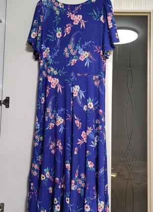 Качественное трикотажное платье от cotton traders 💙🩷6 фото
