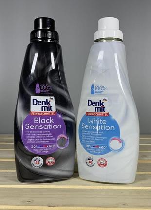 Гель для прання чорних речей denkmit black sensation - 1 л. 40 праннь.2 фото