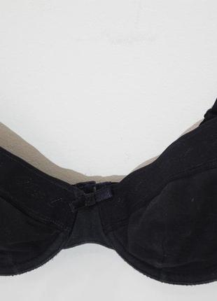 Черный хлопковый бюстгальтер-балконет на косточках next lingerie 75a8 фото