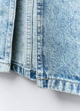 Спідниця блакитна джинсова zara new4 фото