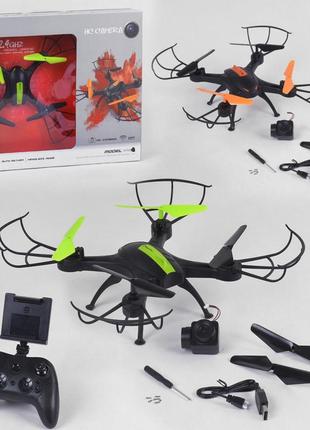 Квадрокоптер с камерой lh-x43w wifi, дрон на радиоуправлении с видеокамерой wifi