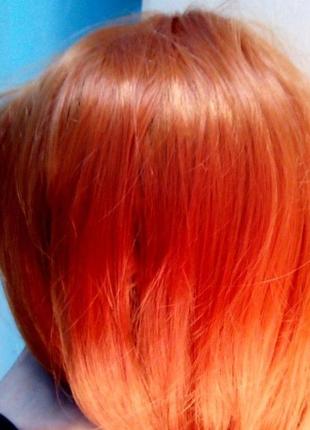 Длинный парик resteq - 100см, оранжевые волосы, косплей4 фото