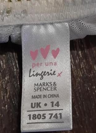 Мереживні напівпрозорі трусики  р. 14 від marks & spencer per una4 фото