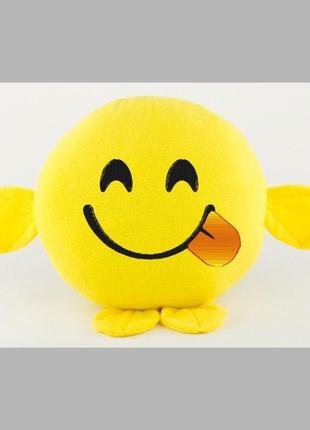 Подушка в подарок, прикольные подушки смайлики-шутник с лапками