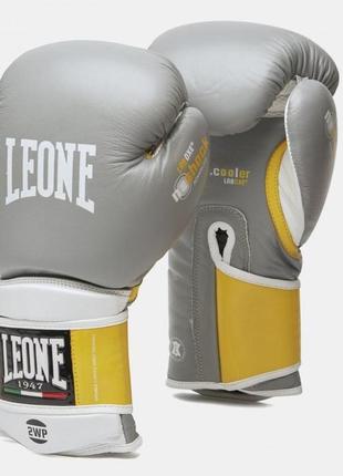 Боксерські рукавиці leone tecnico grey 14 ун.