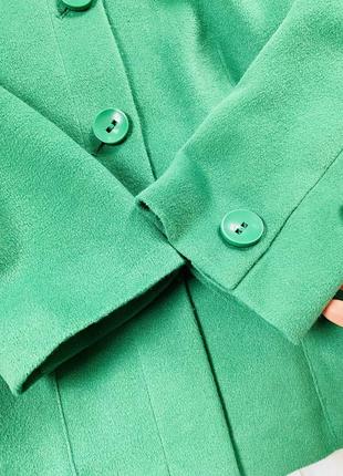 Шикарный зеленый теплый жакет /пиджак ,bianca,p.42-448 фото
