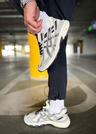 Мужские кроссовки асикс гель вентура 6 / asics gel venture 6 "white/blue"5 фото