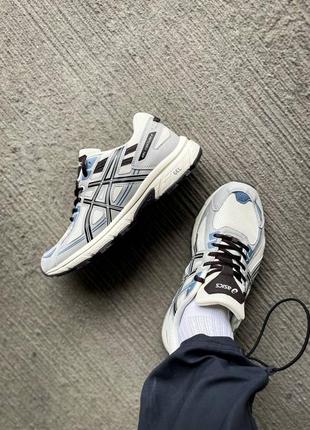 Мужские кроссовки асикс гель вентура 6 / asics gel venture 6 "white/blue"8 фото