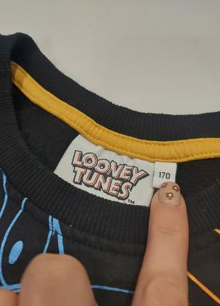 Крутой универсальный свитшот на флисе looney tunes рост 170, 44-48 размер9 фото