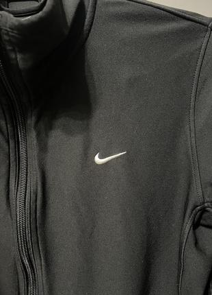 Черная спортивная кофта на застежке nike dri-fit оригинал, m3 фото