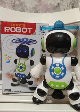 Музыкальная интерактивная танцевальная игрушка dance robot yj-3012, 3+