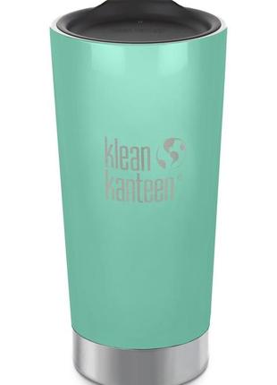 Термокружка klean kanteen insulated tumbler (цвет sea crest)1 фото