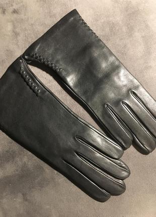 Кожаные черные перчатки, 8,53 фото
