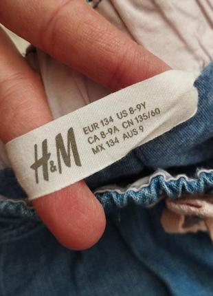 Джоггери  h&m  для дівчинки на підкладці трикотажній на 8-9 р. дівчинці джинси  брюки штани5 фото