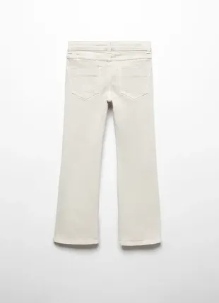 Білі нові бежеві брюки джинси з розрізами3 фото