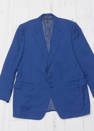 Lanvin шикарный классический пиджак темно синий р. 56 made in italy