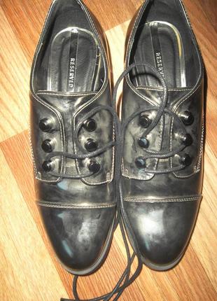 Дорогие серебристо-стальные туфли оксфорды,броги reserved10 фото