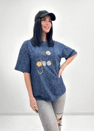 🔥футболка свободного кроя с принтом