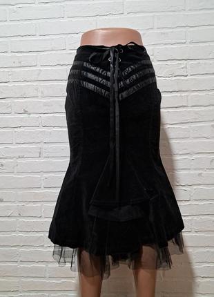 Очень красивая необычная женская юбка миди3 фото