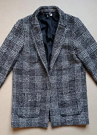 Коротке пальто жакет блейзер з вовни h&m. в дуже хорошому стані