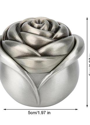 Металлическая шкатулка resteq для хранения ювелирных изделий. подарочная упаковка для...