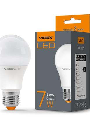 Led лампа videx a60e 7w e27 3000k 23487