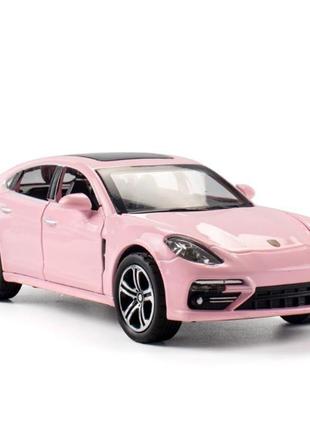Модель автомобиля porsche panamera масштаб: 1:32. игрушка порш панамера розового цвета 6