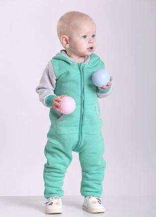 Комбинезон утепленный с начесом  (трикотаж ) тм vidoli