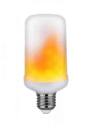 Світлодіодна led лампа з ефектом полум'я fireflux 5w e27 horoz electric 001-048-0005-010