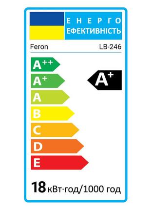 Світлодіодна лампа feron lb-246 18вт g13 4000k2 фото