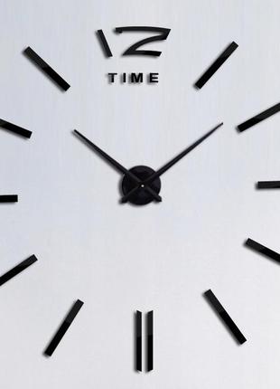 Настенные часы diy clock zh003 черного цвета, большие. настенные 3d часы "сделай сам"