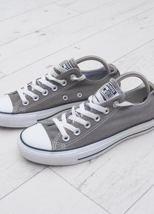 Converse кеди р. 38, сірого кольору шикарні брендові кеди кросівки трендові та стильні1 фото