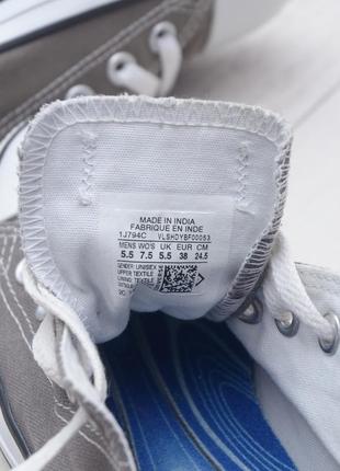 Converse кеди р. 38, сірого кольору шикарні брендові кеди кросівки трендові та стильні7 фото