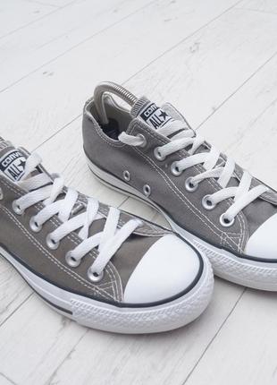 Converse кеды р. 38, серого цвета шикарные брендовые кеды кроссовки трендовые и стильные4 фото