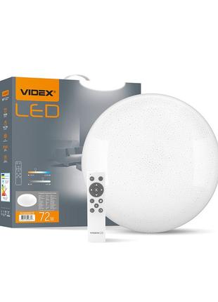 Led світильник функціональний круглий videx star 72w 2800-6200k vl-cls1522-72