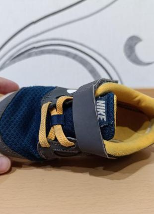 Дитячі кросівки жовто сині nike на липучках, для хлопчика розмір 265 фото