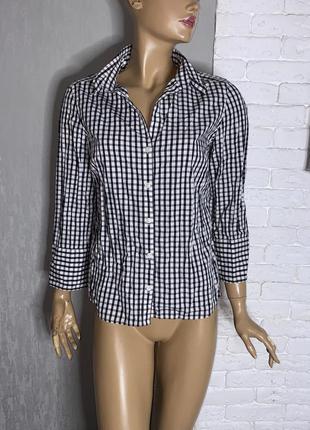 Блуза блузка сорочка в клітинку jaeger, m-l