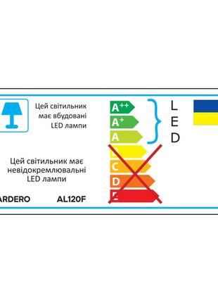 Однофазний трековий світлодіодний світильник arderoal120f 20w чорний3 фото