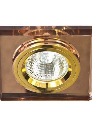 Вбудований світильник feron 8170-2 коричневий золото2 фото