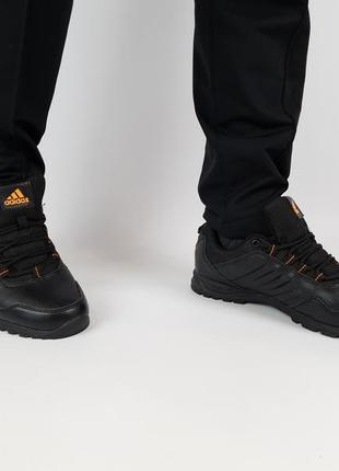 Кросівки чоловічі весна осінь чорні з помаранчевим adidas terrex. чоловіче взуття чорне адідас терекс на весну6 фото