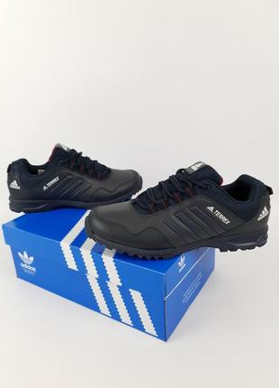 Кросівки чоловічі весна осінь темно сині adidas terrex. чоловіче взуття сині адідас терекс на весну7 фото