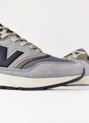 Кроссовки new balance 997 black / haki (нев балланты)4 фото