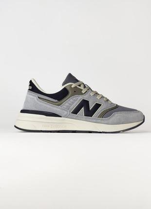 Кроссовки new balance 997 black / haki (нев балланты)2 фото