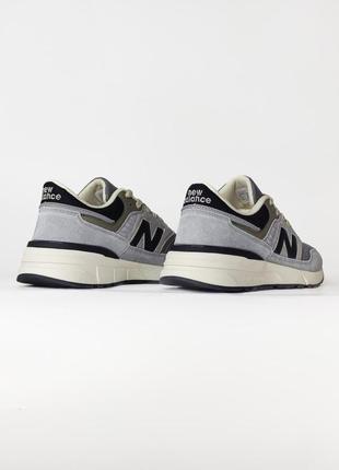 Кроссовки new balance 997 black / haki (нев балланты)8 фото