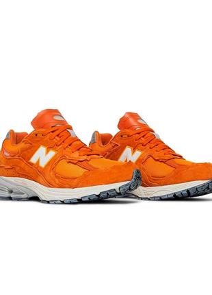 Кроссовки  new balance 2002r protection orange ( нев балланты)5 фото