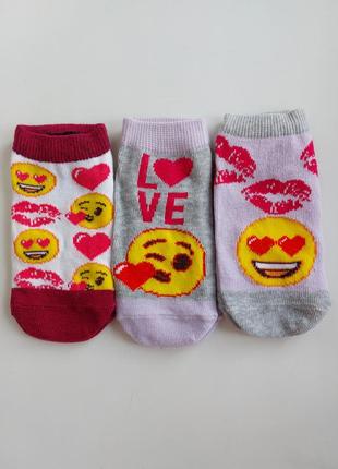 Комплект брендові шкарпетки emoji