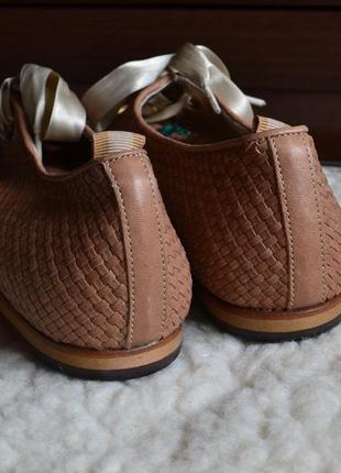 Alexander hotto плетені шкіряні туфлі на шнурках італія6 фото